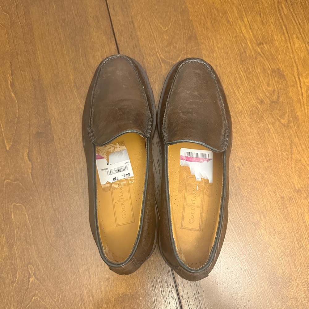 Cole Haan Brown Leather Women's Loafers - Picture 3 of 4